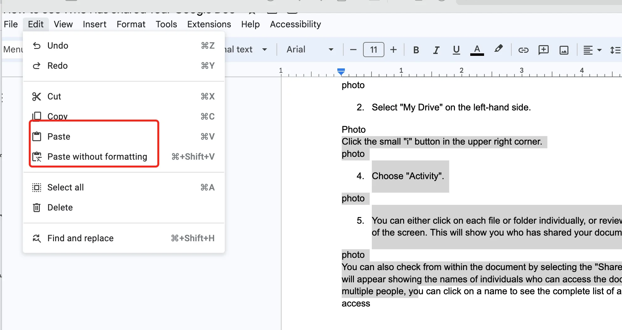 Copying a Page in Google Docs Easy Step by Step Tutorial